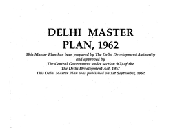 Delhi Master Plan,, 1962
