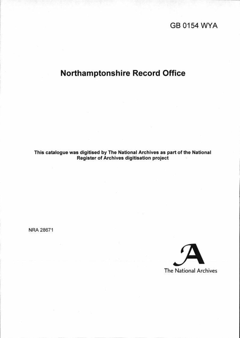 Northamptonshire Record Office