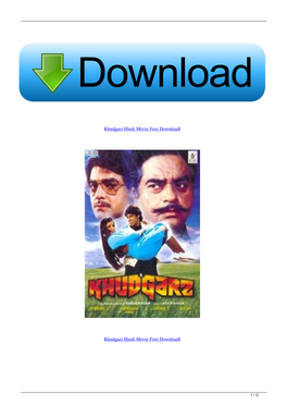 Khudgarz Hindi Movie Free Downloadl