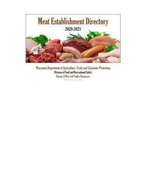 Meat Establishment Directory 2020-2021