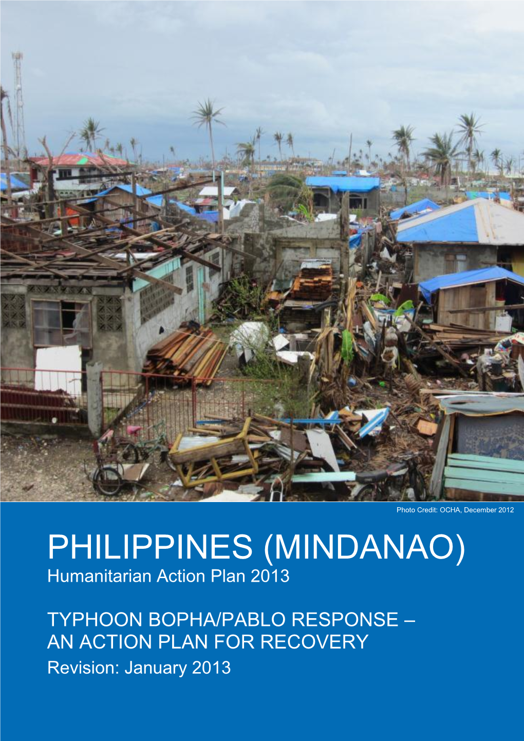 PHILIPPINES (MINDANAO) Humanitarian Action Plan 2013