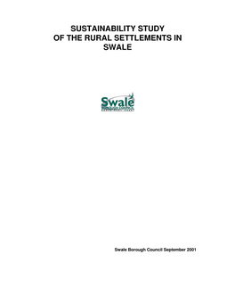 Sustainability Study of the Rural Settlements in Swale