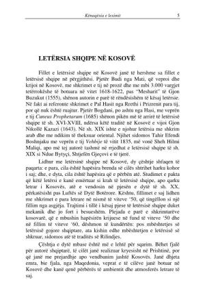 Letërsia Shqipe Në Kosovë