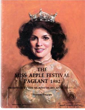 The M Iss Apple Festival Pageant 1982