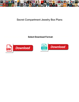 Secret Compartment Jewelry Box Plans