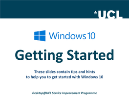 Windows 10 Quick Start Guide