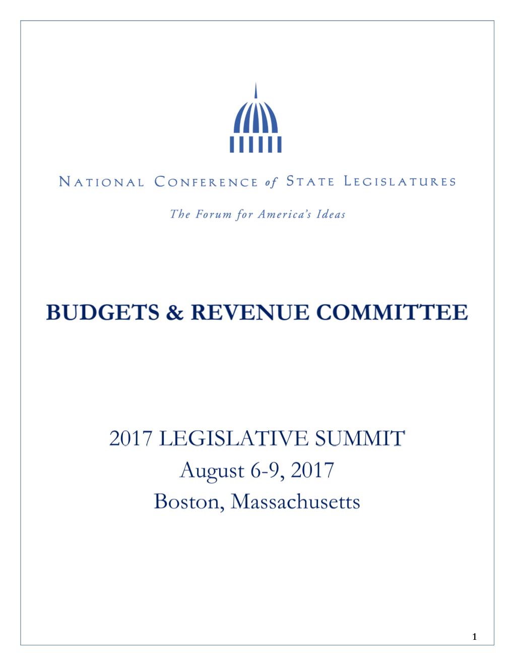 2017 Summit Budgetrevenue