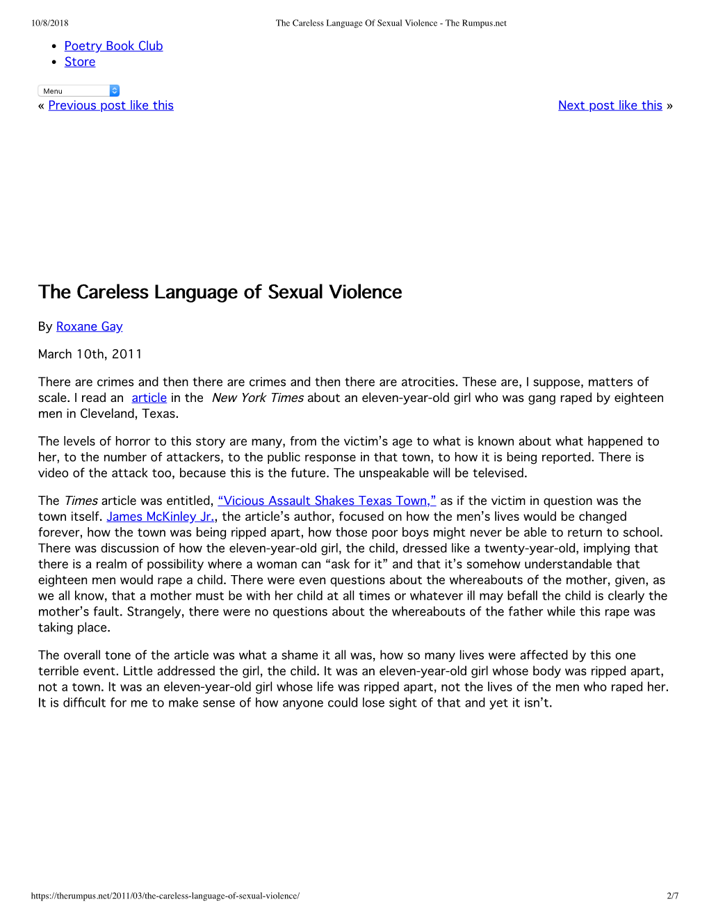 The Careless Language Of Sexual Violence The Rumpusnet Docslib 9135