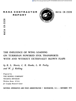 The Influence of Wing Loading on Turbofan Powered Stol Transports with and Without Externally Blown Flaps