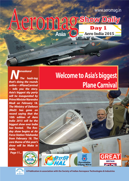 Aero India 2015 Will Be the Biggest Show Ever India Has Hosted