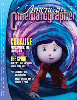 Coraline; the Spirit; He’S Just Not That Into You; Donald Mcalpine, Asc, Acs • Vol