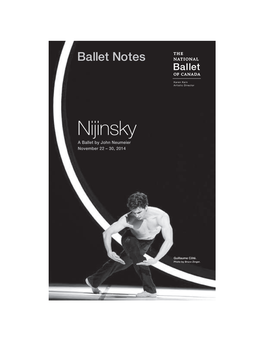 Nijinsky a Ballet by John Neumeier November 22 – 30, 2014