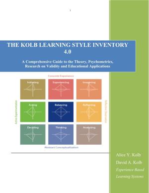 KOLB LEARNING STYLE INVENTORY- Version 4.0