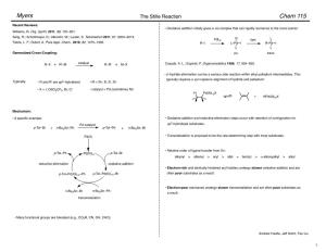 The Stille Reaction Chem 115