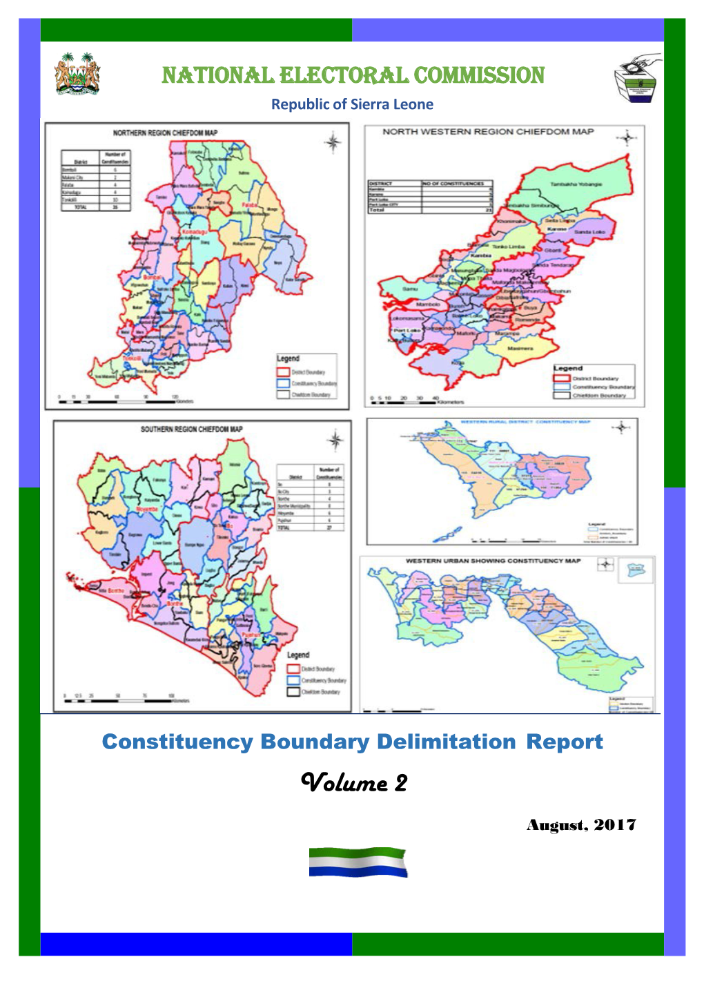 2017 Constituency Boundary Delimitation Report, Vol. 2