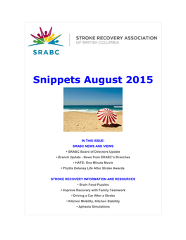 Snippets August 2015