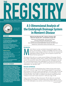 A 3-Dimensional Analysis of the Endolymph Drainage System In