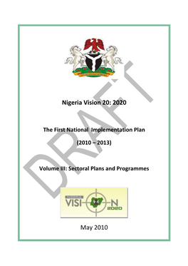 Nigeria Vision 20: 2020