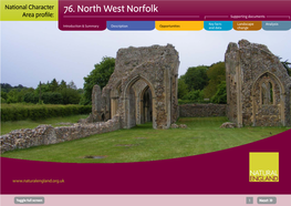 76. North West Norfolk Area Profile: Supporting Documents
