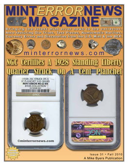 NGC Certifies a 1928 Standing Liberty Quarter Struck on a Cent Planchet