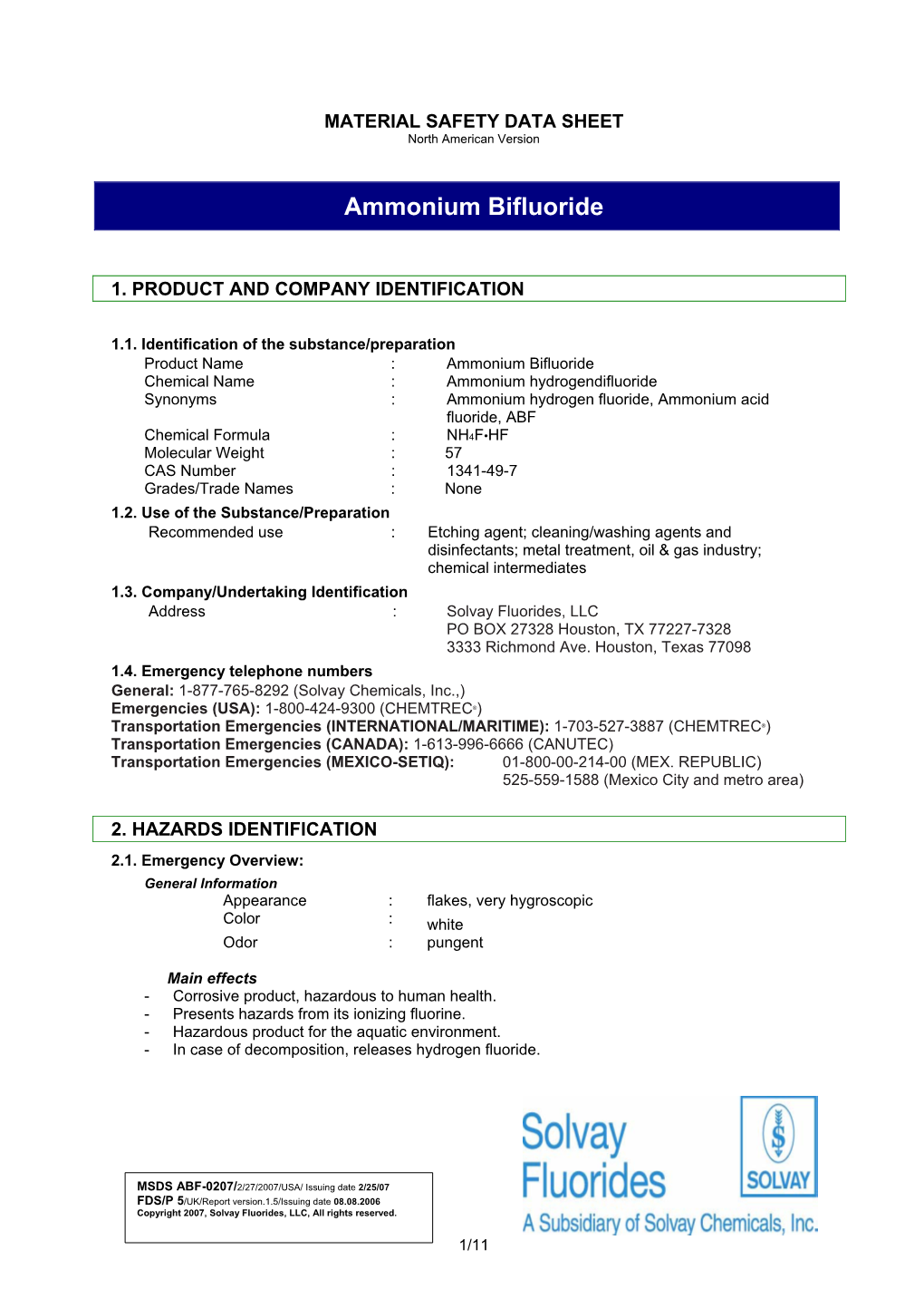 Ammonium Bifluoride