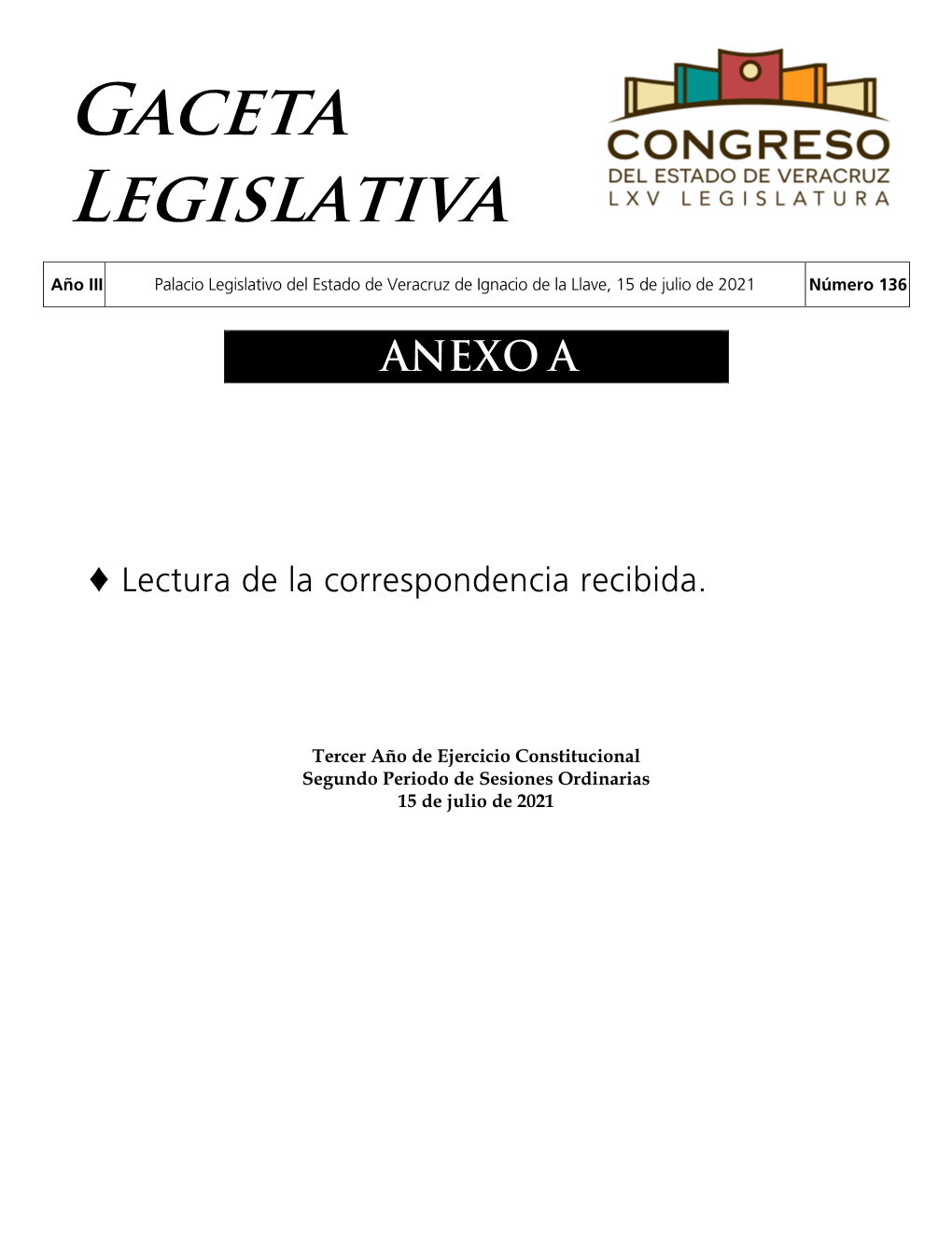 Gaceta Legislativa