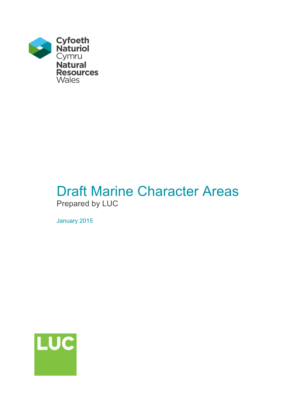 Draft Marine Character Areas Prepared by LUC