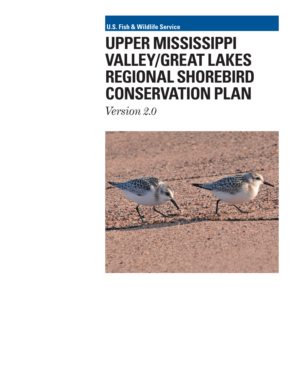 UPPER MISSISSIPPI VALLEY/GREAT LAKES REGIONAL SHOREBIRD CONSERVATION PLAN Version 2.0 UPPER MISSISSIPPI VALLEY/GREAT LAKES REGIONAL SHOREBIRD CONSERVATION PLAN