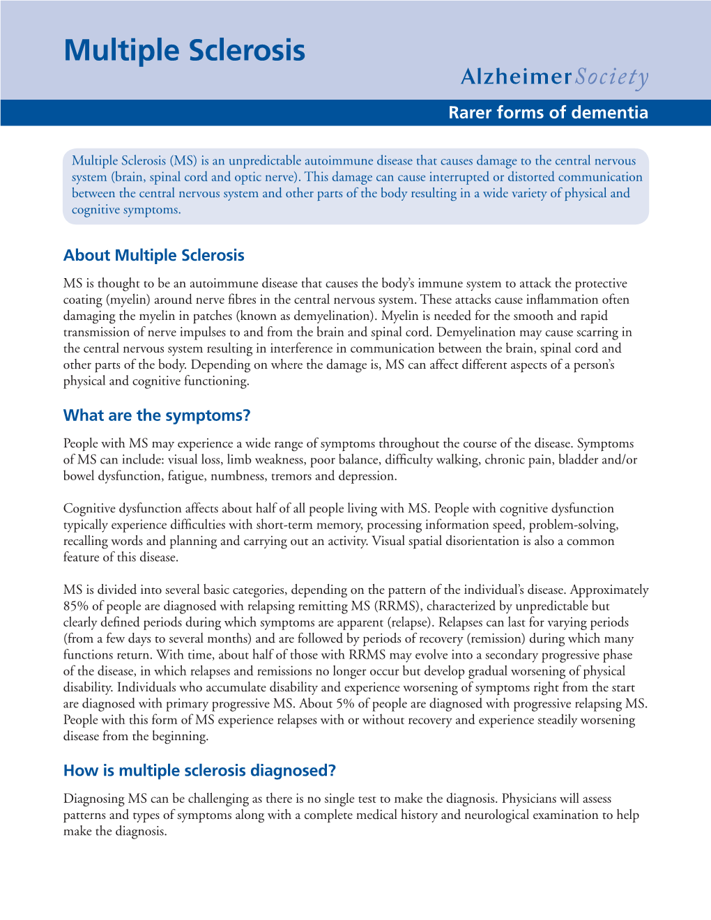 Multiple Sclerosis