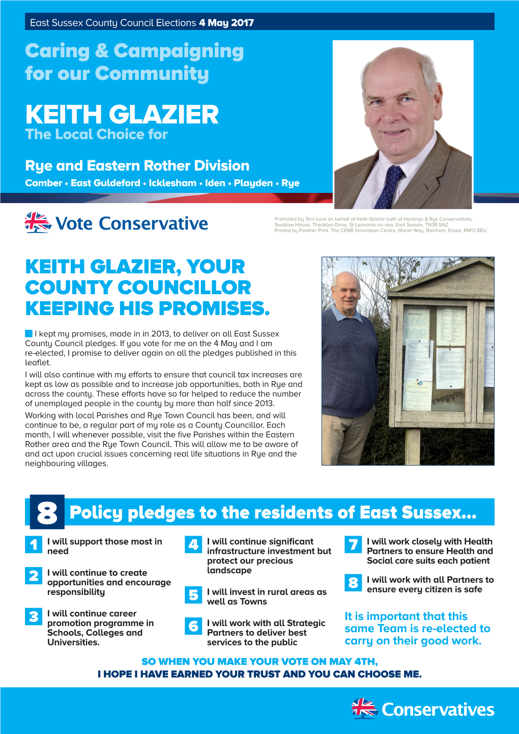 KEITH GLAZIER the Local Choice For