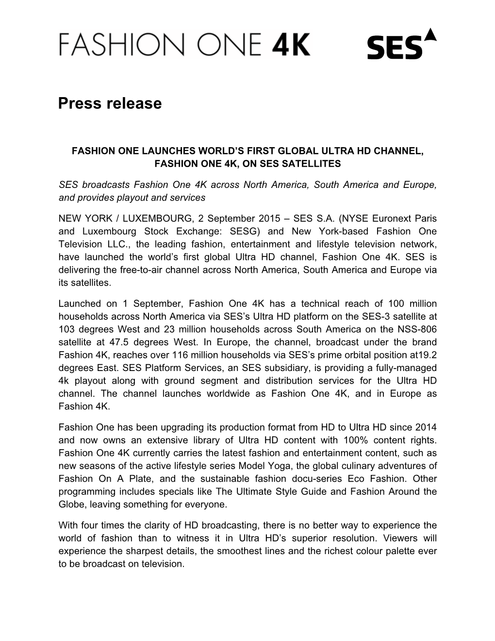 Press Release