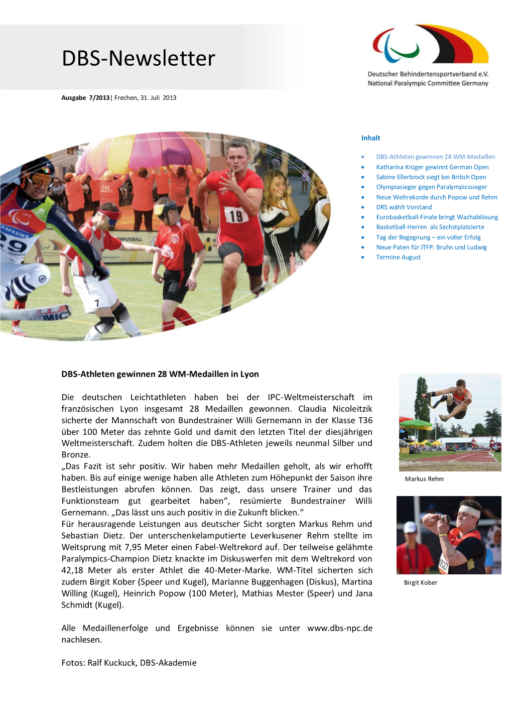 DBS-Newsletter