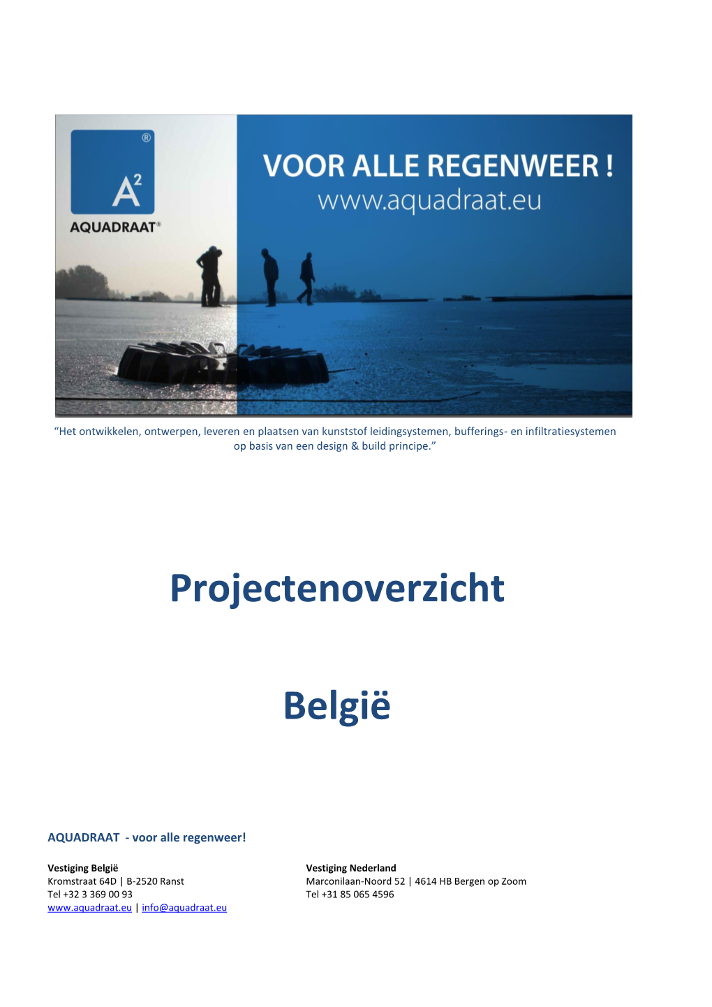 Projectenoverzicht België