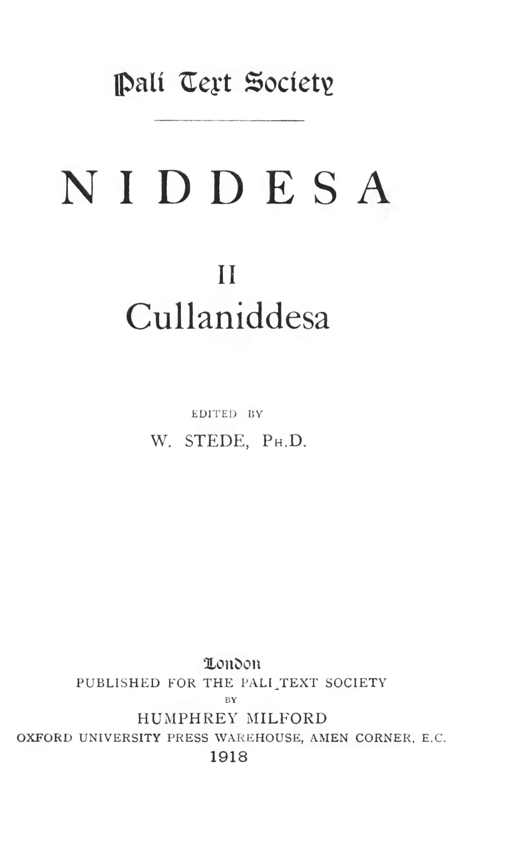 Niddesa, Vol. 3