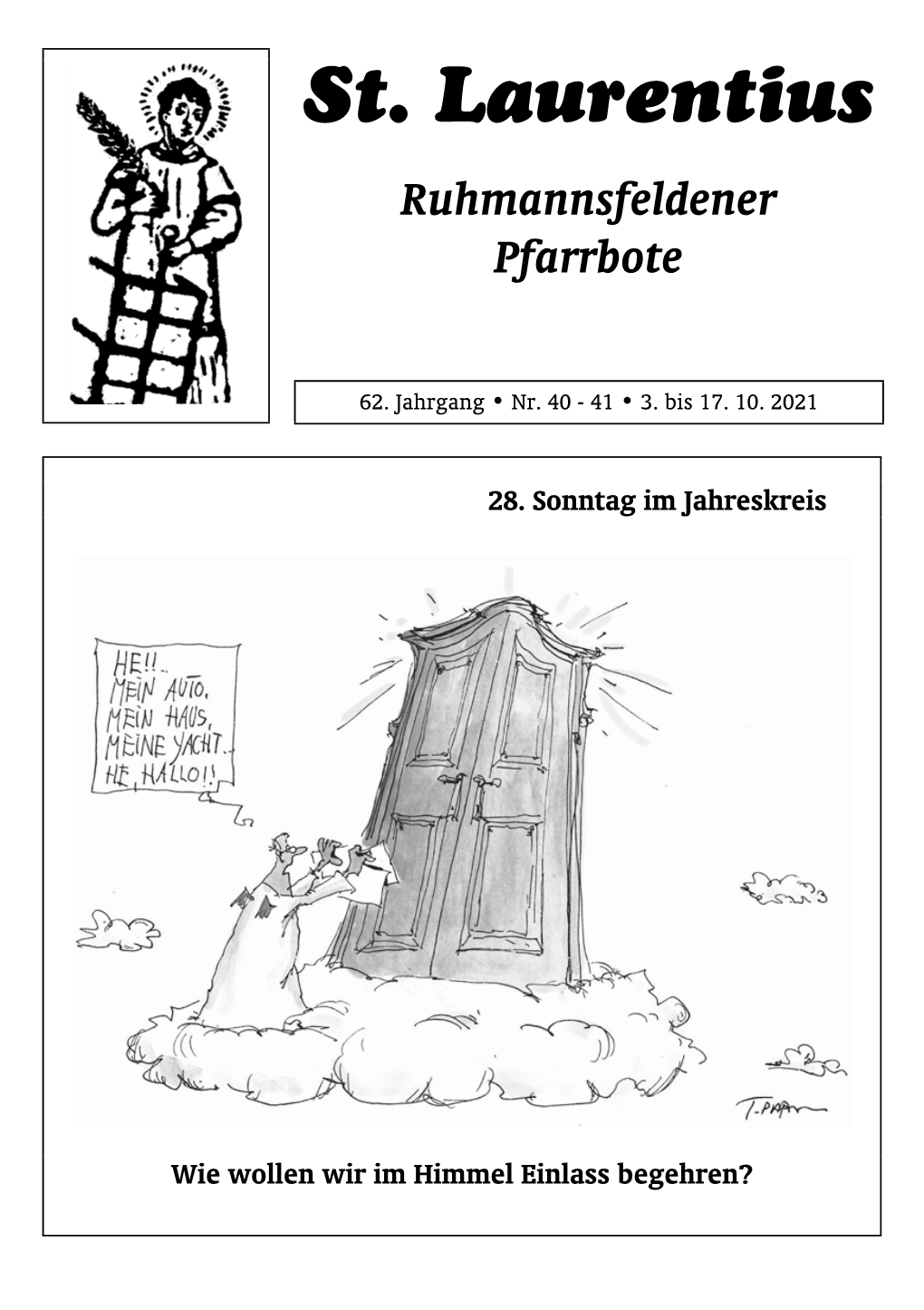 Der Aktuelle Ruhmannsfeldener Pfarrbote (PDF)