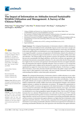 The Impact of Information on Attitudes Toward Sustainable Wildlife Utilization and Management: a Survey of the Chinese Public
