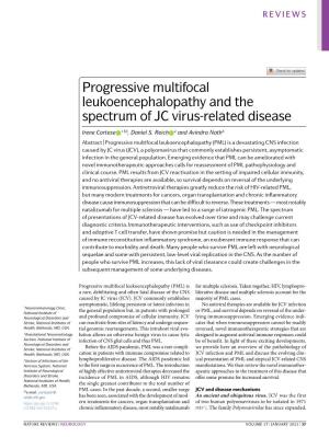 Progressive Multifocal Leukoencephalopathy and the Spectrum of JC Virus-​Related Disease
