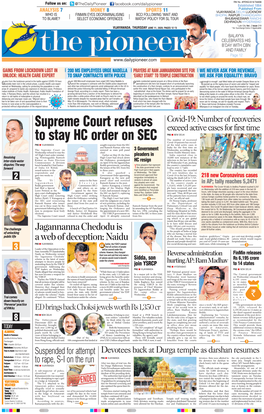 Supreme Court Refuses to Stay HC Order On