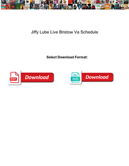 Jiffy Lube Live Bristow Va Schedule
