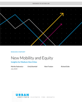New Mobility and Equity Insights for Medium-Size Cities