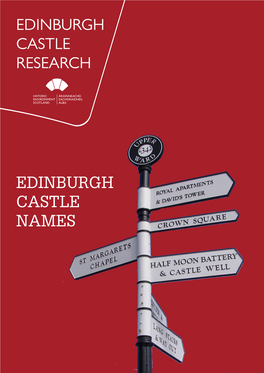 Edinburgh Castle Research: Names