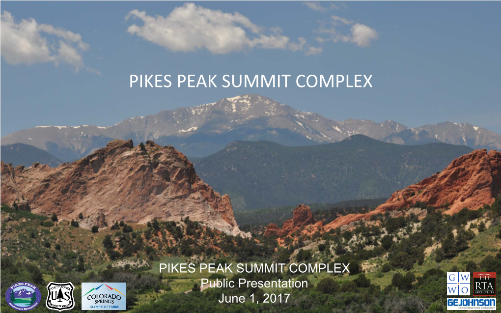 PIKES PEAK SUMMIT COMPLEX Insert Large Picture Here - DocsLib