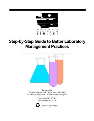 Step-By-Step Guide to Better Laboratory Management Practices