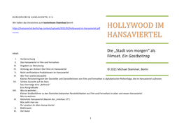 Hollywood Im Hansaviertel 2020