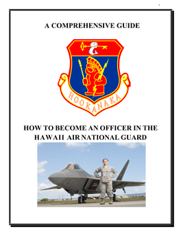 A Comprehensive Guide How to Become an Officer in the Hawaii Air