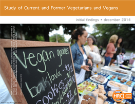 HRC Study of Current & Former Vegetarians & Vegans