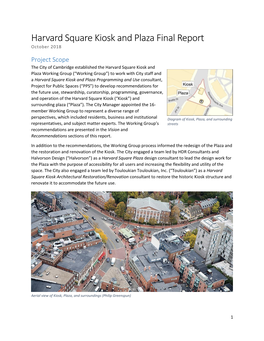 Harvard Square Kiosk and Plaza Final Report October 2018