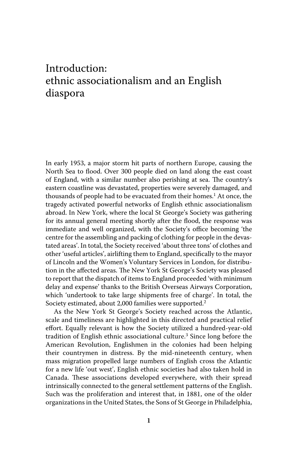 Ethnic Associationalism and an English Diaspora