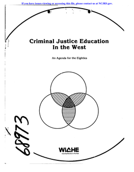 Criminal Justice Education in the West