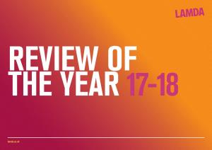 Lamda.Ac.Uk Review of the Year 1 WELCOME